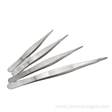 Medical Surgical Tools: 304 Stainless Steel Forceps, Micro Scissors, and Curved Tweezers